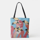 Blok van Flamingos Tote Bag (Achterkant)