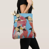 Blok van Flamingos Tote Bag (Dichtbij)