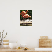 Blok van het Poster Flamingos (Keuken)