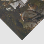 Blok van het schilderen van muziekvogels tissuepapier (Detail)