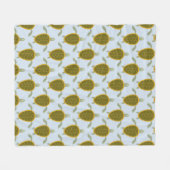 Blok van het Zee Fleece Deken (Voorkant (Horizontaal))