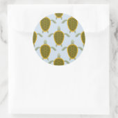 Blok van het Zee Ronde Sticker (Tas)