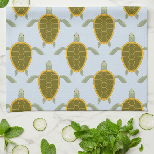 Blok van het Zee Theedoek (Gevouwen)