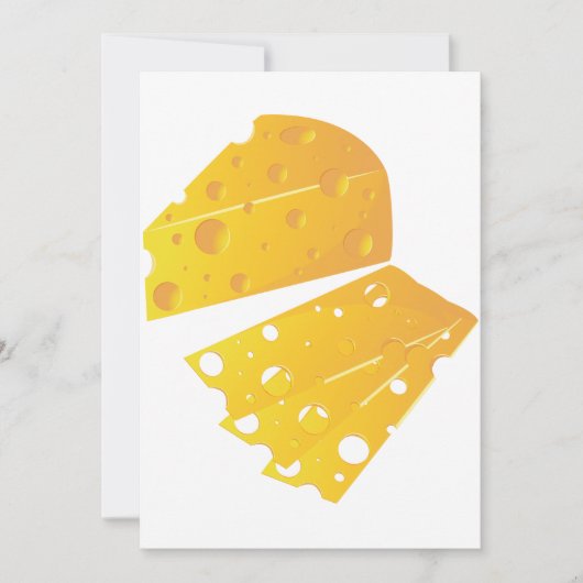Blok van kaasuitnodigingen kaart (Voorkant)
