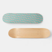 Blok van roze lamingos persoonlijk skateboard (Horizontaal)