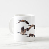 Blok van wilde ganzen koffiemok (Voorkant links)