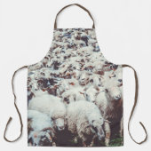 Blok van witte en zwarte schapen schort (Voorkant)