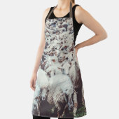 Blok van witte en zwarte schapen schort (Insitu)