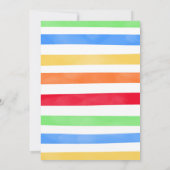 Blok verjaardagsuitnodiging kaart (Achterkant)