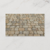 Blok voor bestratingen - steenhouwer visitekaartje (Achterkant)