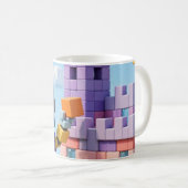 Blok voor Blok — Voxel Robot Builder Mok (Voorkant rechts)