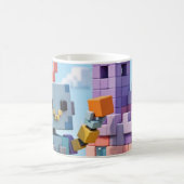 Blok voor Blok — Voxel Robot Builder Mok (Center)