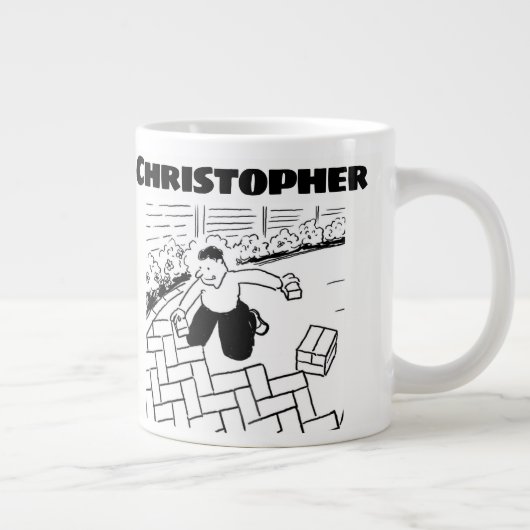 Blokbestrating of Blokbestratingslaag met naam Grote Koffiekop (Rechts)