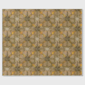 blokbloemontwerp cadeaupapier (Vlak)