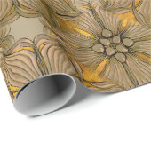 blokbloemontwerp cadeaupapier (Rol Hoek)