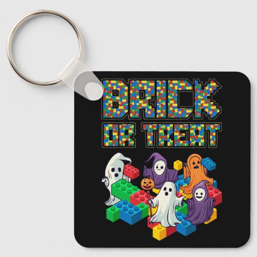 Blokbouw Halloween baksteen of trakteer Kinder mee Sleutelhanger (Voorkant)