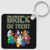 Blokbouw Halloween baksteen of trakteer Kinder mee Sleutelhanger (Achterkant)
