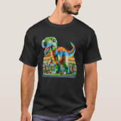 Blokbouwer spelen! Met Dinosaurs Bricks, Nieuw T-shirt (Voorkant)