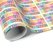 Blokbrief in het Grieks Cadeaupapier (Rol Hoek)