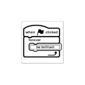 Blokcoderingsstempel Rubberstempel (Afrduk)