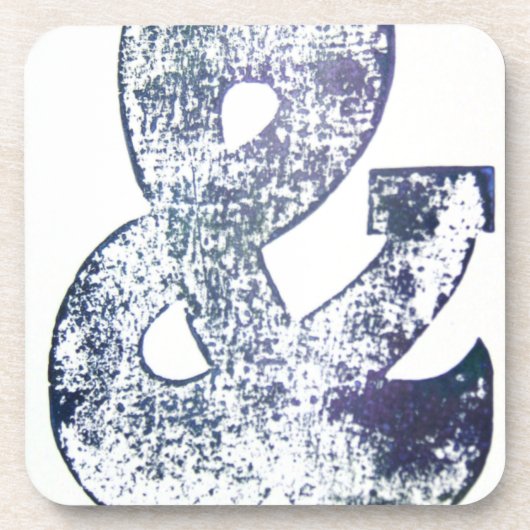 Blokdruk 2 drankjes onderzetter (Voorkant)