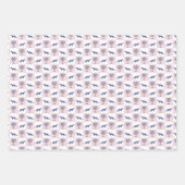 Blokdruk Botanicals en dieren Inpakpapier Vel (Voorkant 3)