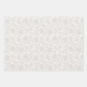 Blokdruk geïnspireerd op bloemen inpakpapier vel (Voorkant)