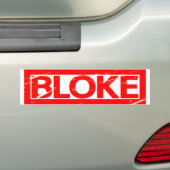 Bloke Stempel Bumpersticker (Op auto)