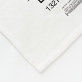 Blokeiland nautische kaart 13217 fleece deken (Hoek)