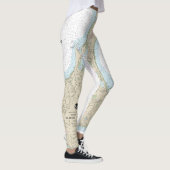 Blokeiland nautische kaart 13217 leggings (Rechts)