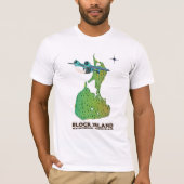 blokeiland New Shoreha, Rhode Island T-shirt (Voorkant)