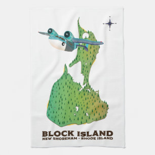 blokeiland New Shoreha, Rhode Island Theedoek