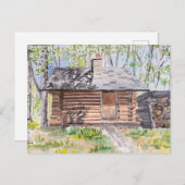 blokhut-briefkaart briefkaart (Voorkant / Achterkant)