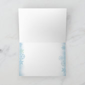 BLOKHUT & SNEEUWVLOKKEN VAN SHARON SHARPE FEESTDAGEN KAART (Binnen)