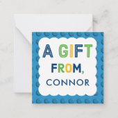 Blokjes Labels Kaarten voor paddestoel Notitiekaartje (Voorkant)