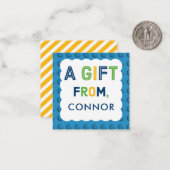 Blokjes Labels Kaarten voor paddestoel Notitiekaartje (Voorkant / Achterkant in situ)