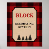 Blokjescode voor decorceringsstation poster (Voorkant)