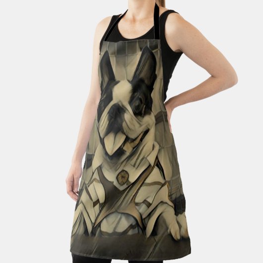 Blokjeshond runt schort (Insitu)