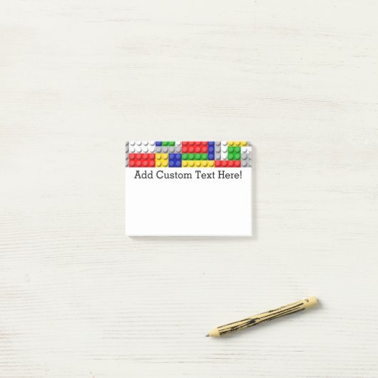 Blokjesjongen's Birthday Party Post-it® Notes (Op bureau)