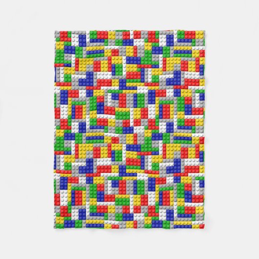 Blokjesjongen's favoriete Speelgoed Fleece Deken (Voorkant)