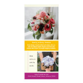 Blokkeer Bloem Creative Marketing Rack Kaart (Achterkant)