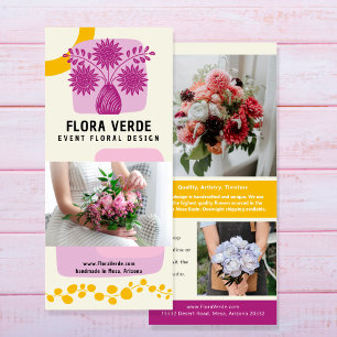 Blokkeer Bloem Creative Marketing Rack Kaart