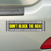 Blokkeer de Bumpersticker van de Doos niet (Op auto)