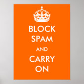 Blokkeer spam en voer Poster in (Voorkant)