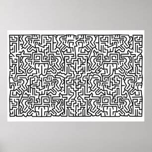 blokkeerdoolhof poster