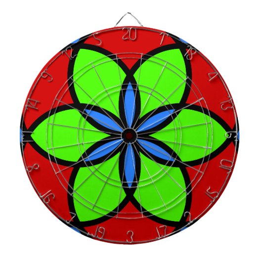 Blokkeerkleuren Dartbord (Voorkant)