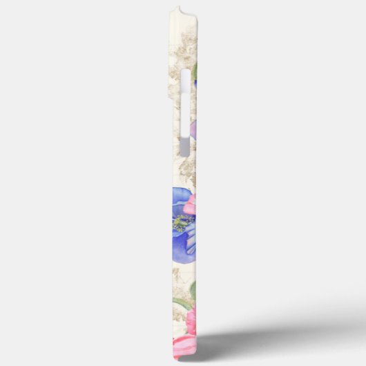 Blokkeerliefhebbers pastelmonogram roze Case-Mate iPhone case (Achterkant / Links)