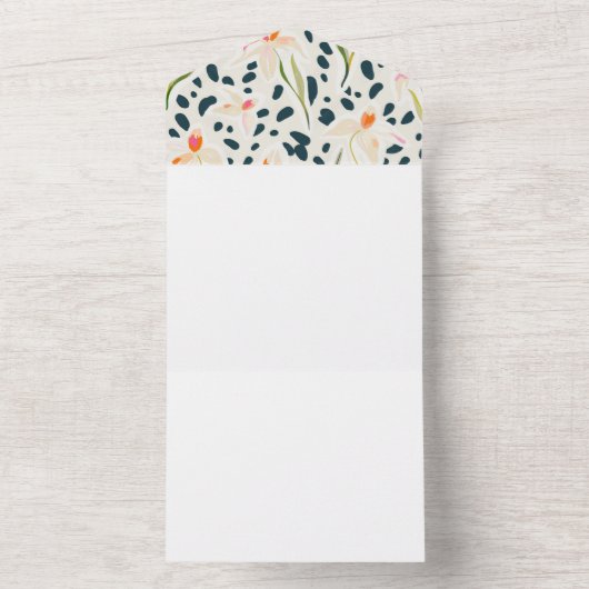 Blokkeerontwerp - Creëer uw eigen (CYO) uitnodigin All In One Uitnodiging (Binnen)