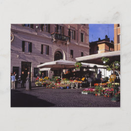 Blokkeerstallenmarkt Rome Briefkaart