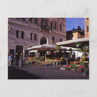 Blokkeerstallenmarkt Rome Briefkaart